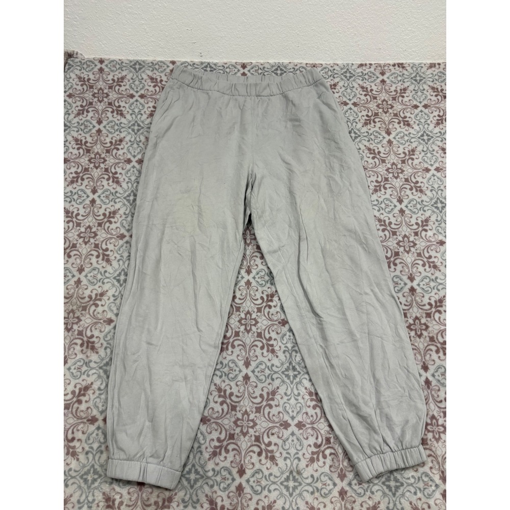 Hollister Adjustable Rise Jogger Sweatpants Light Gray Heathered Small
